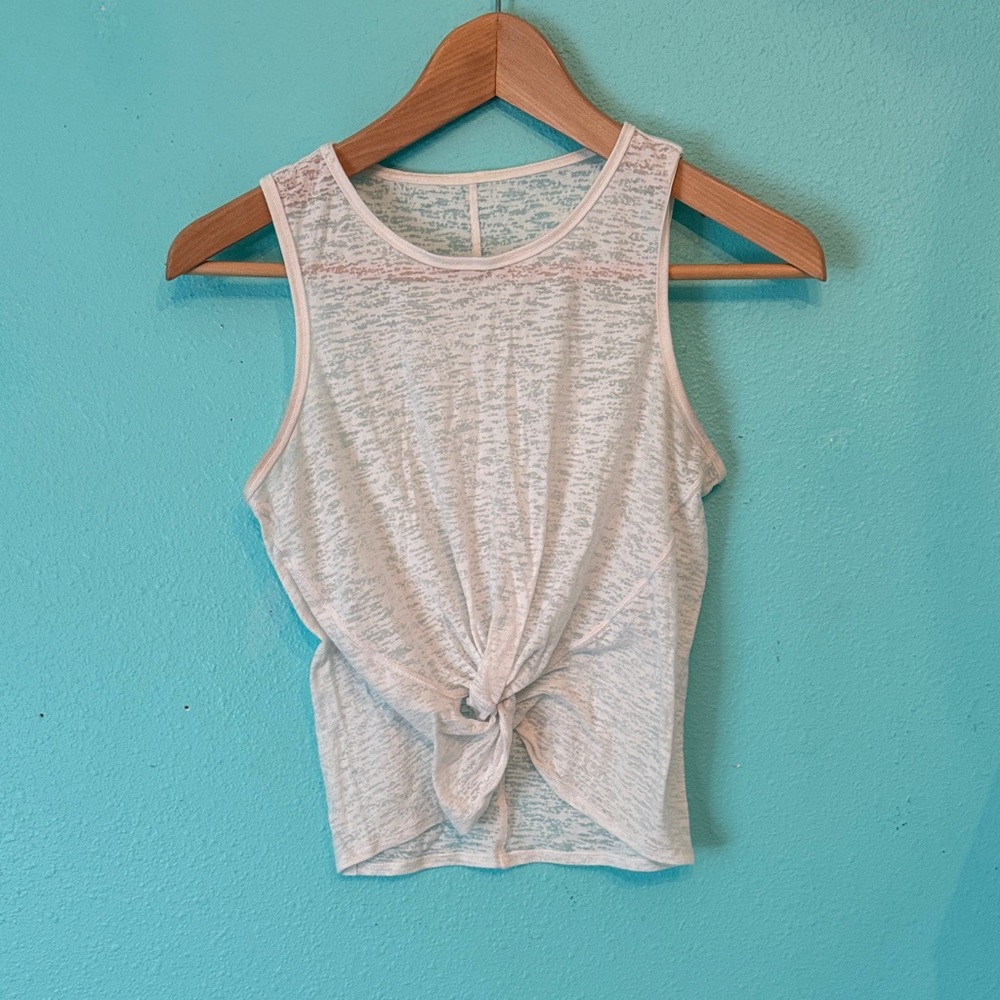 Lululemon Women's white Sleeveless Top